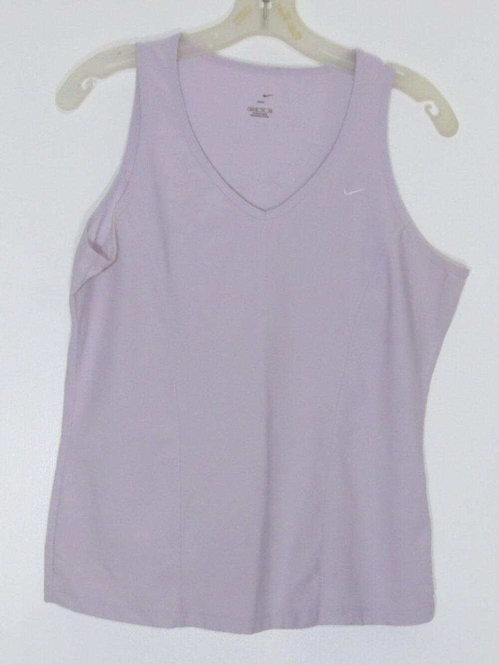 Nike Top Lavender Dri Fit Activewear Workout V Neck Stretch Tank Plus Size 16-18